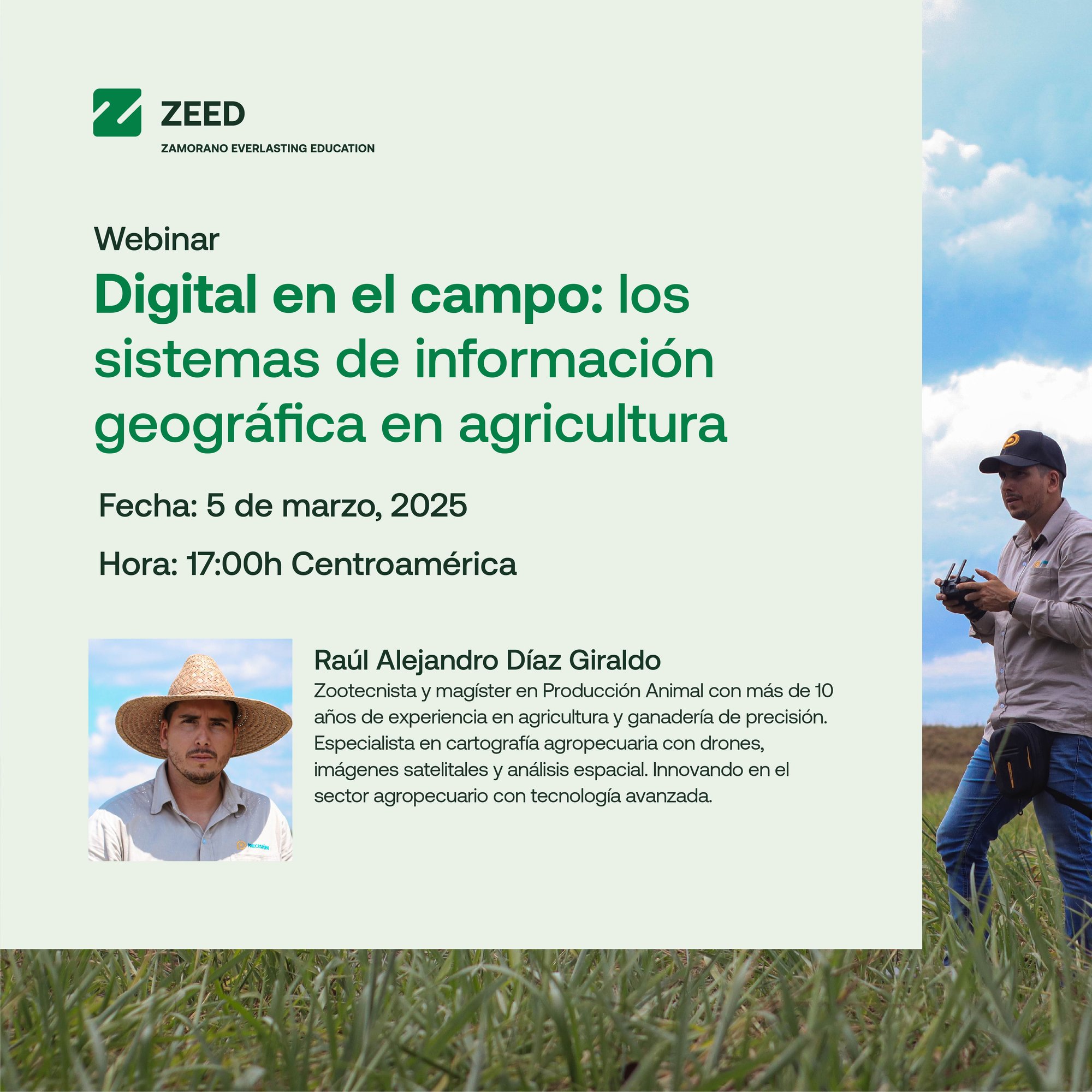 Arte Webinar Digital en el Campo Los sistemas de informacion geografica en agricultura Nuevo
