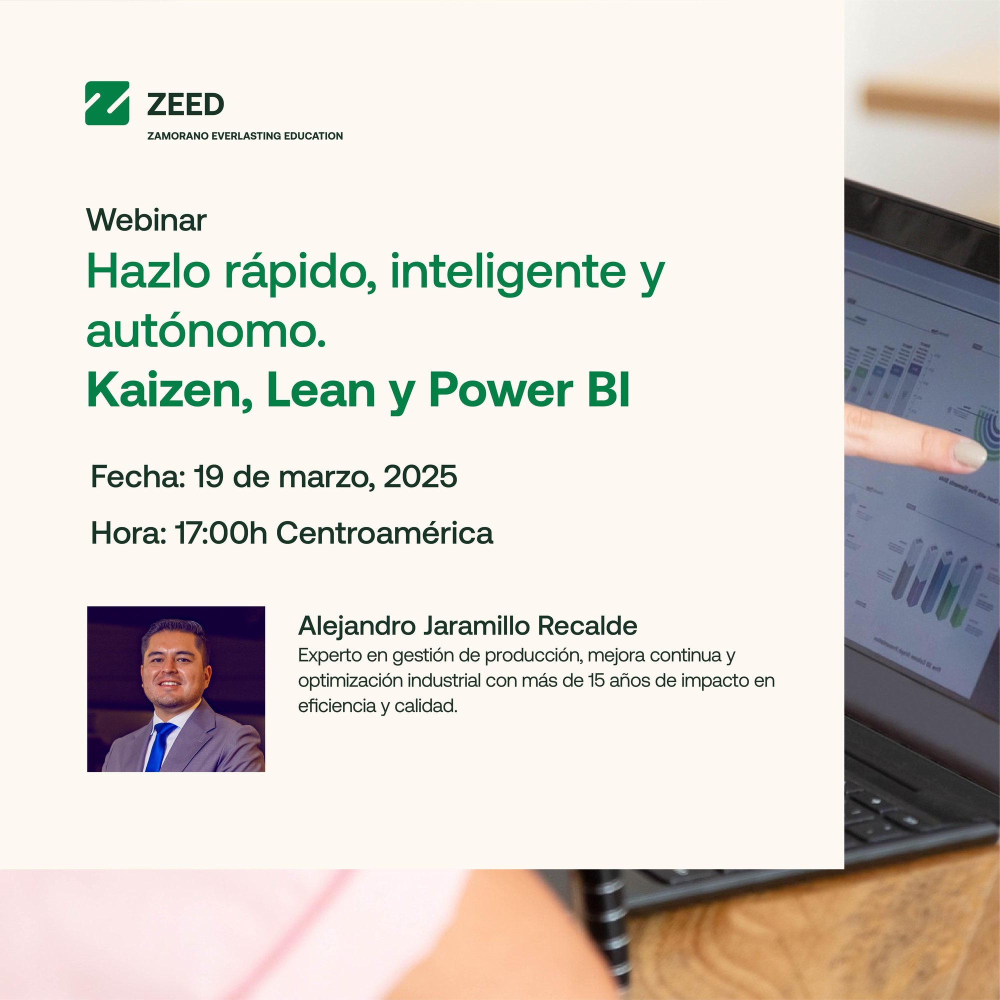 ZEED 2025 - Arte webinar Hazlo rapido, inteligente y autonomo Nueva Fecha